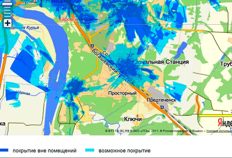 Карта покрытия рамнет