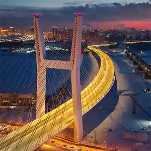 Стройка: четвертый мост через Обь в Новосибирске