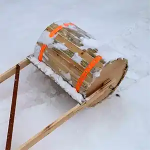 Простая УТАПТЫВАЛКА снега типа барабан