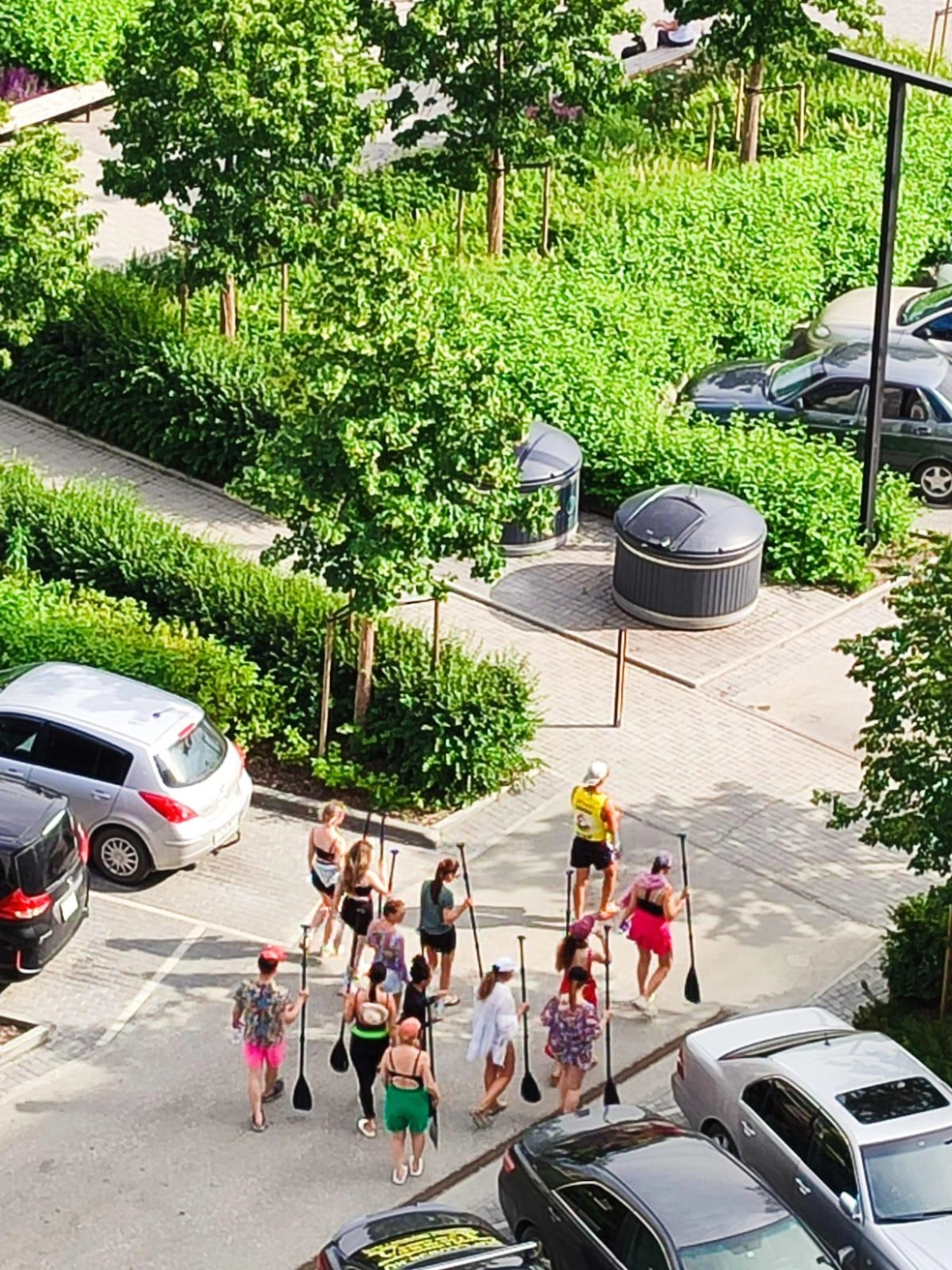 Такие группы сейчас заплывают, по словам Анны, каждые два часа | Источник: Читательница Анна